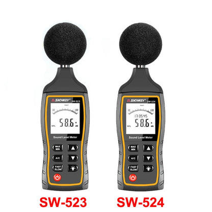 SNDWAY เครื่องวัดเดซิเบลเสียงรบกวนความแม่นยำสูงแบบมือถือ, SW523, SW524(Storage+USB Communication)
