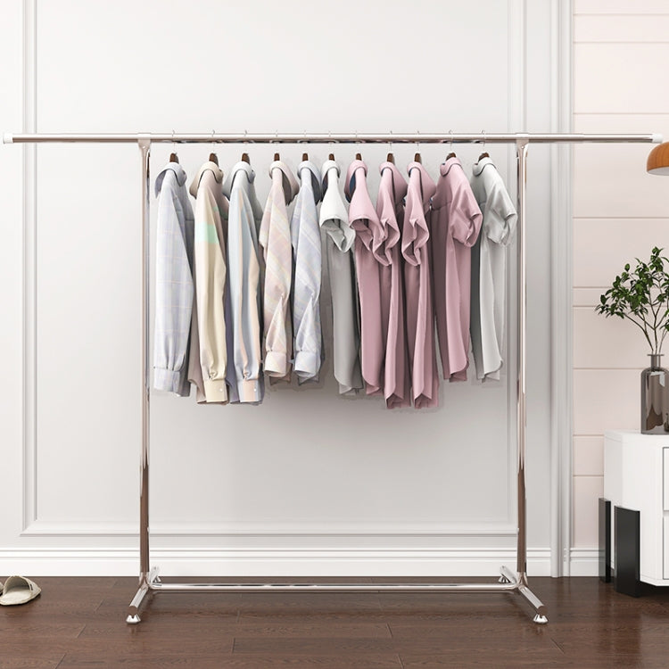 120-200 ซม.Telescopic Drying Rack กลางแจ้ง Calcony ชั้นวางของสแตนเลสแขวน SINGLE Rod เสื้อผ้า Rack, 120-200cm