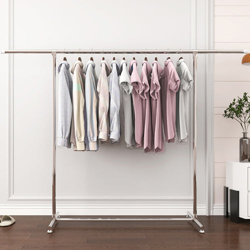 120-200 ซม.Telescopic Drying Rack กลางแจ้ง Calcony ชั้นวางของสแตนเลสแขวน SINGLE Rod เสื้อผ้า Rack, 120-200cm