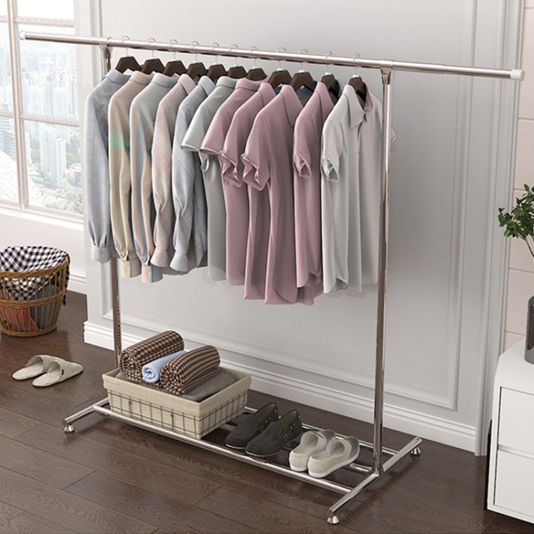 120-200 ซม.Telescopic Drying Rack กลางแจ้ง Calcony ชั้นวางของสแตนเลสแขวน SINGLE Rod เสื้อผ้า Rack, 120-200cm