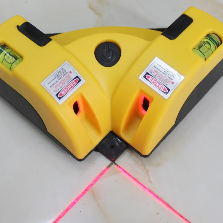 มุมขวา 90 องศาระดับเลเซอร์ Cross Line การปูกระเบื้อง Leveling Laser Beam เครื่องมือวัด, 90 Degree Laser Tool