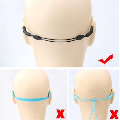 2 ชิ้นปรับแว่นตาเชือกเส้นเล็กแว่นตากีฬาลื่นหูตะขอปก, 25cm for Children, 30cm for Adult, 35cm for Adult