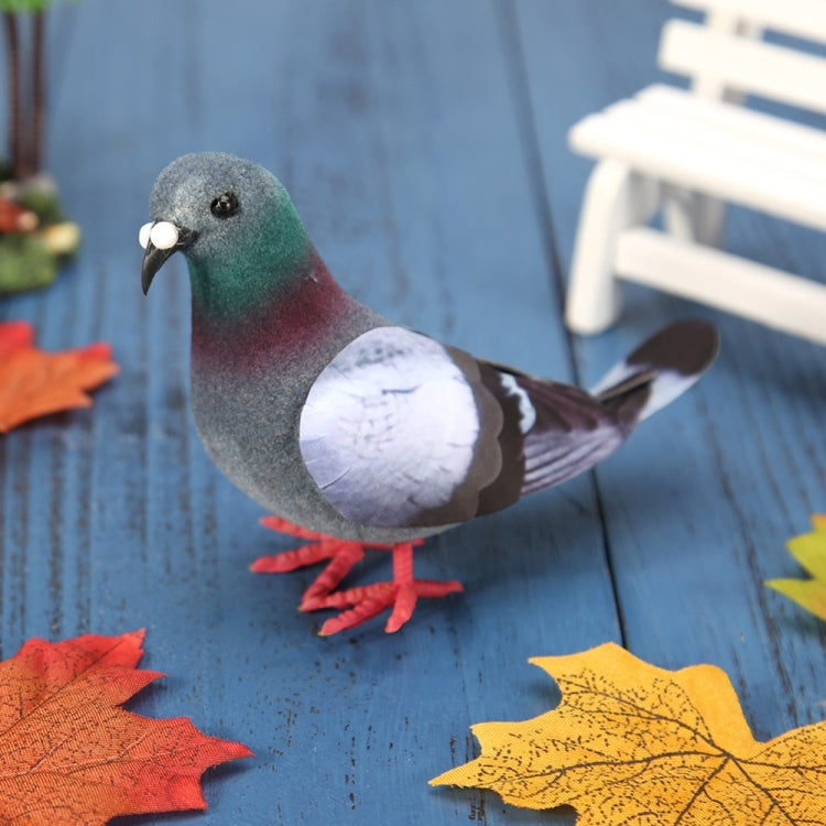 2 ชิ้นโฟมจำลอง Pigeon รุ่นบ้านสวนเครื่องประดับ Miniature Decor, Foam Pigeon