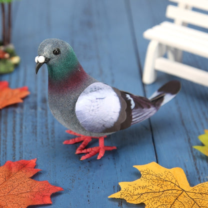 2 ชิ้นโฟมจำลอง Pigeon รุ่นบ้านสวนเครื่องประดับ Miniature Decor, Foam Pigeon