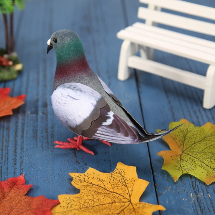 2 ชิ้นโฟมจำลอง Pigeon รุ่นบ้านสวนเครื่องประดับ Miniature Decor, Foam Pigeon
