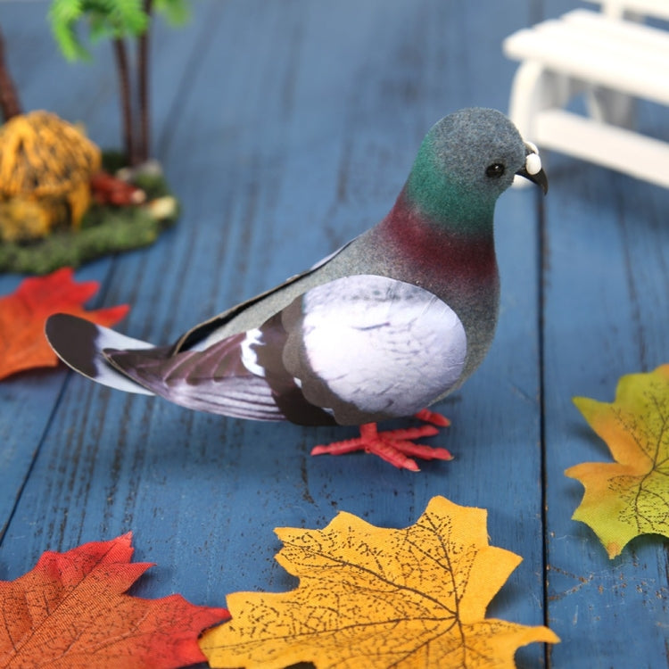 2 ชิ้นโฟมจำลอง Pigeon รุ่นบ้านสวนเครื่องประดับ Miniature Decor, Foam Pigeon