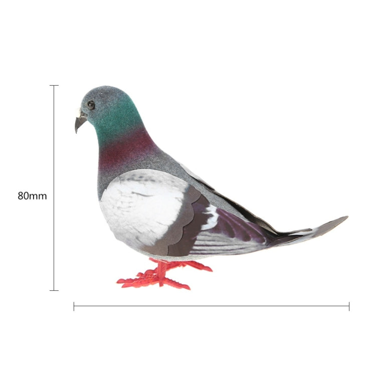 2 ชิ้นโฟมจำลอง Pigeon รุ่นบ้านสวนเครื่องประดับ Miniature Decor, Foam Pigeon