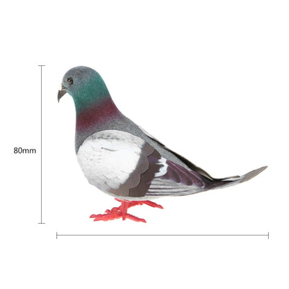 2 ชิ้นโฟมจำลอง Pigeon รุ่นบ้านสวนเครื่องประดับ Miniature Decor, Foam Pigeon