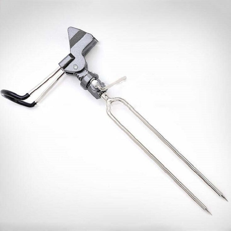 สแตนเลสตกปลาวงเล็บโยน Rod Sea Rod Hand Rod Fishing Rod Bracket, B Gray