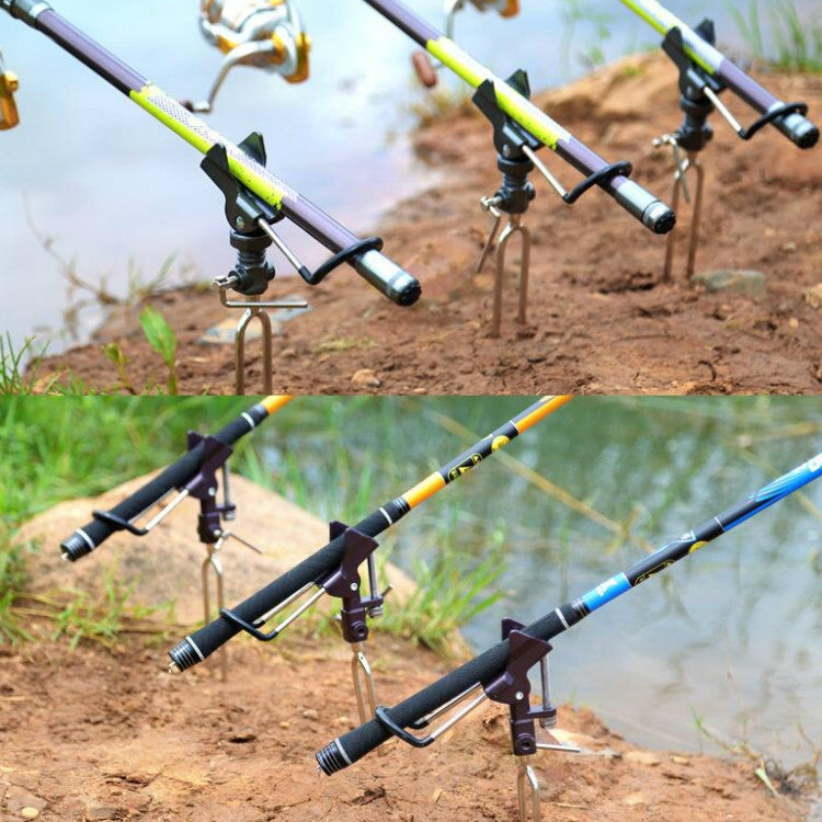 สแตนเลสตกปลาวงเล็บโยน Rod Sea Rod Hand Rod Fishing Rod Bracket, B Gray