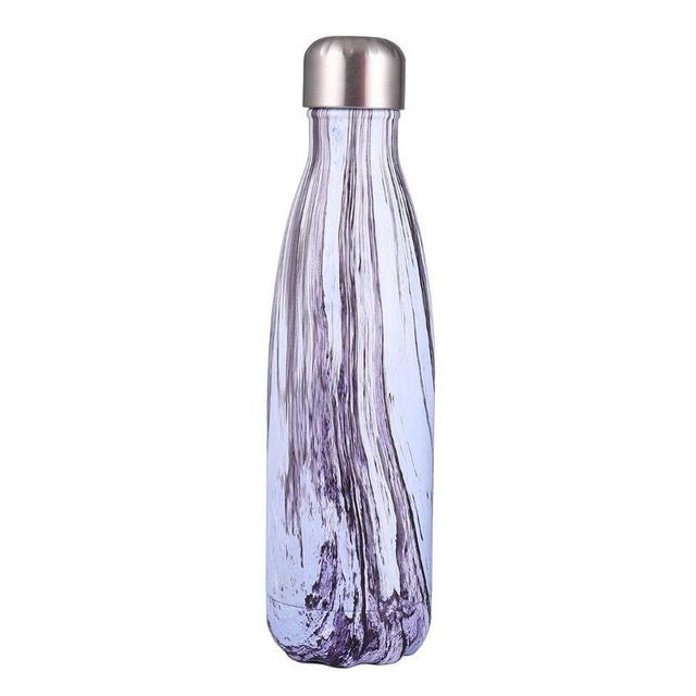 ถ้วยความร้อนกระติกน้ำร้อนขวดน้ำสแตนเลสแบบพกพากีฬากาต้มน้ำ, 500ml