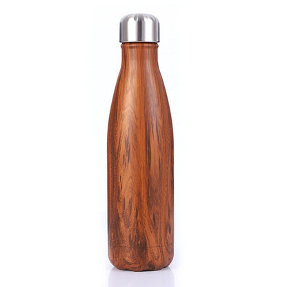 ถ้วยความร้อนกระติกน้ำร้อนขวดน้ำสแตนเลสแบบพกพากีฬากาต้มน้ำ, 500ml