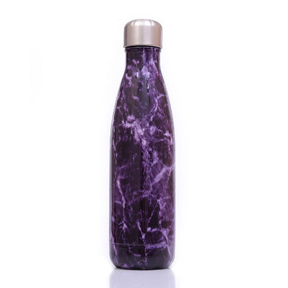 ถ้วยความร้อนกระติกน้ำร้อนขวดน้ำสแตนเลสแบบพกพากีฬากาต้มน้ำ, 500ml