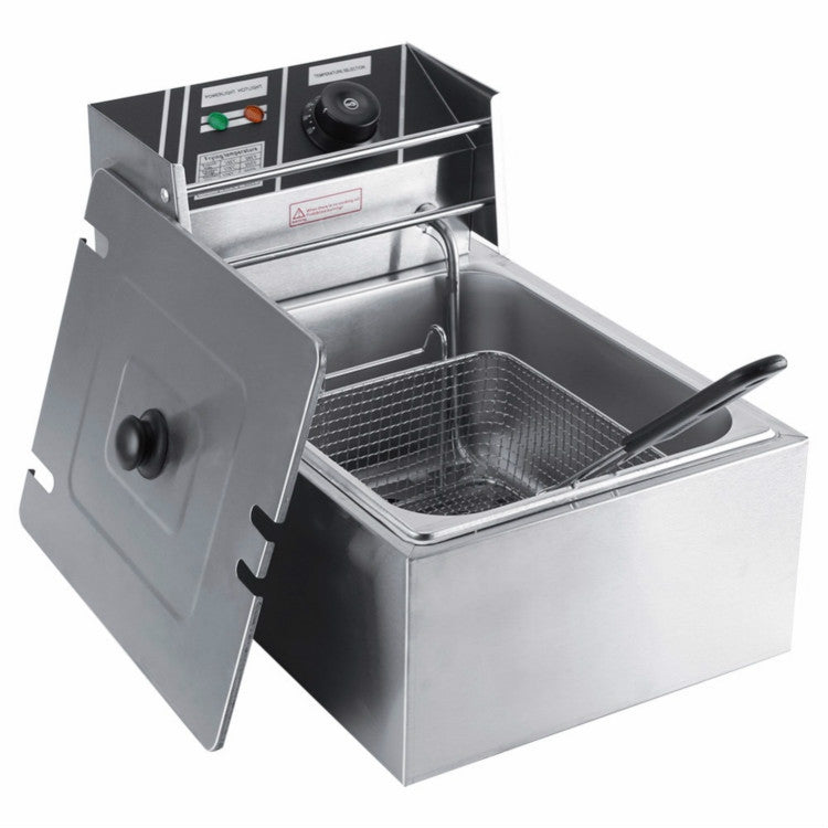 เดสก์ท็อปหนาหม้อทอดไฟฟ้าขาไก่ทอดทอดหม้อทอดไฟฟ้าสแตนเลสพร้อมตะกร้า, Desktop Electric Fryer