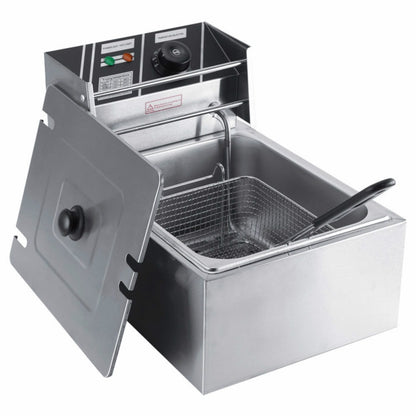 เดสก์ท็อปหนาหม้อทอดไฟฟ้าขาไก่ทอดทอดหม้อทอดไฟฟ้าสแตนเลสพร้อมตะกร้า, Desktop Electric Fryer