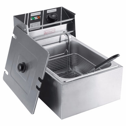 เดสก์ท็อปหนาหม้อทอดไฟฟ้าขาไก่ทอดทอดหม้อทอดไฟฟ้าสแตนเลสพร้อมตะกร้า, Desktop Electric Fryer