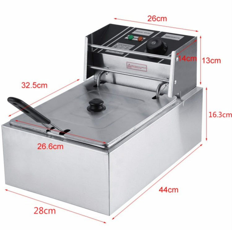 เดสก์ท็อปหนาหม้อทอดไฟฟ้าขาไก่ทอดทอดหม้อทอดไฟฟ้าสแตนเลสพร้อมตะกร้า, Desktop Electric Fryer