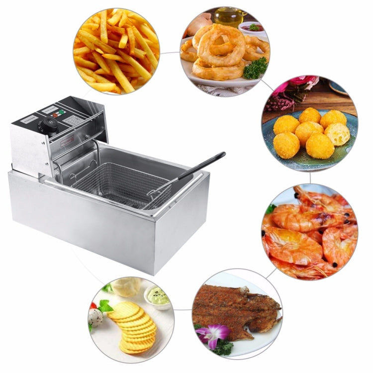 เดสก์ท็อปหนาหม้อทอดไฟฟ้าขาไก่ทอดทอดหม้อทอดไฟฟ้าสแตนเลสพร้อมตะกร้า, Desktop Electric Fryer