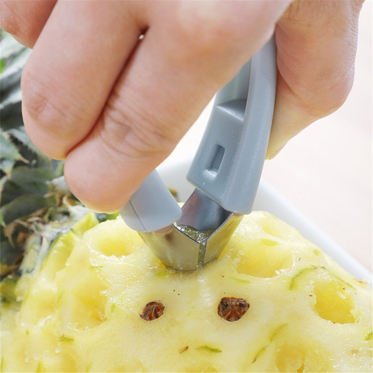 สับปะรด Remover คลิป Gadget เครื่องมือห้องครัวเครื่องปอกเปลือกสตรอเบอร์รี่, Pineapple Remover Clip(Blue), Pineapple Remover Clip(Orange), Pineapple Remover Clip(Gray)