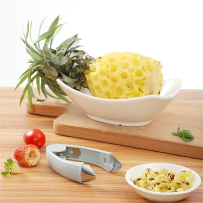 สับปะรด Remover คลิป Gadget เครื่องมือห้องครัวเครื่องปอกเปลือกสตรอเบอร์รี่, Pineapple Remover Clip(Blue), Pineapple Remover Clip(Orange), Pineapple Remover Clip(Gray)
