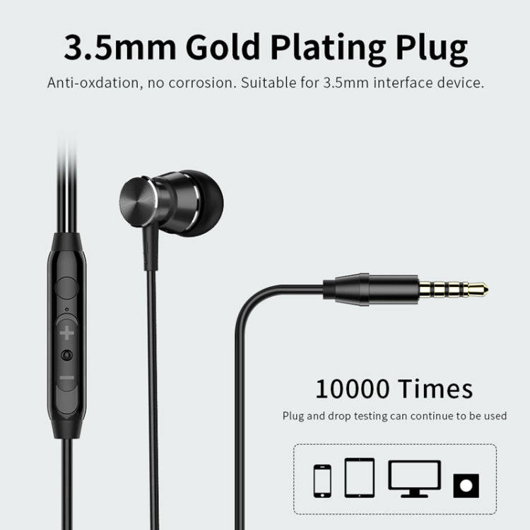 Langsdom M305 หูฟังเบสสำหรับโทรศัพท์ 3.5 มม.หูฟังชนิดใส่ในหูโลหะพร้อมหูฟัง HD Mic สำหรับ xiaomi iPhone Samsung