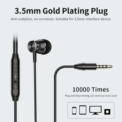 Langsdom M305 หูฟังเบสสำหรับโทรศัพท์ 3.5 มม.หูฟังชนิดใส่ในหูโลหะพร้อมหูฟัง HD Mic สำหรับ xiaomi iPhone Samsung