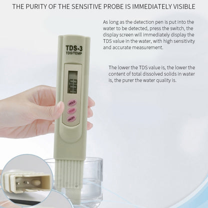ดิจิตอล TDS Meter เครื่องทดสอบกรองคุณภาพน้ำเครื่องทดสอบความบริสุทธิ์น้ำดื่มแร่ธาตุเครื่องมือทดสอบ