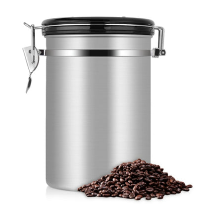 คอนเทนเนอร์กาแฟสแตนเลสสตีลชาเก็บทรวงอกสีดำห้องครัวกระป๋องชากาแฟแคดดี้ Teaware
