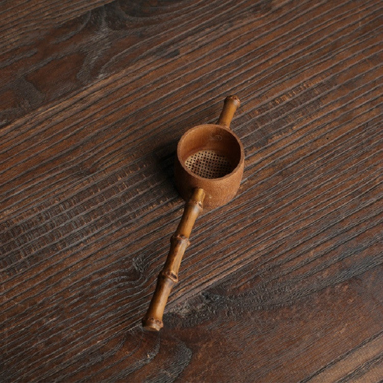 ไม้ไผ่ทอสร้างสรรค์กรองนำมาใช้ใหม่กรองชากระชอนอุปกรณ์, Bamboo Root Tea Leak, Bamboo Pole Gauze Plum Tea Leak, Bamboo Pole Hole Tea Leak, Rattan Tea Drain with Handle, Bamboo Woven Tea Leak, Bamboo Basket Tea Leak