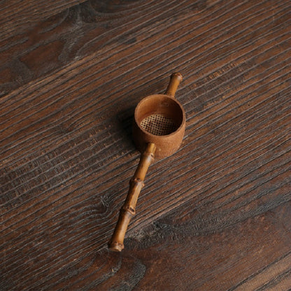 ไม้ไผ่ทอสร้างสรรค์กรองนำมาใช้ใหม่กรองชากระชอนอุปกรณ์, Bamboo Root Tea Leak, Bamboo Pole Gauze Plum Tea Leak, Bamboo Pole Hole Tea Leak, Rattan Tea Drain with Handle, Bamboo Woven Tea Leak, Bamboo Basket Tea Leak