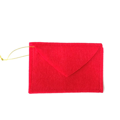 ถุงขนมปักลายสักหลาดตกแต่งคริสต์มาส, Envelope Candy Bag
