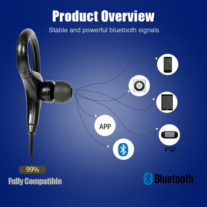 AiWei BT-01 หูฟังไร้สาย Bluetooth พร้อมไมโครโฟน หูฟังกีฬาแบบตะขอ