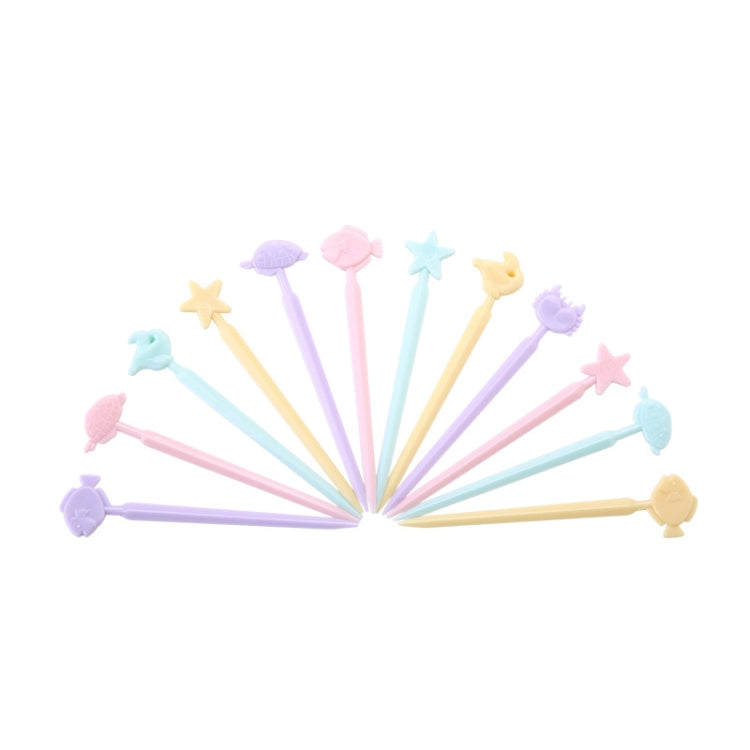 ป้ายส้อมเค้กผลไม้การ์ตูนสัตว์สร้างสรรค์, การจัดส่งสีแบบสุ่ม