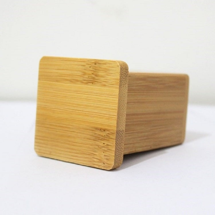 2 ชิ้นกล่องไม้จิ้มฟันไม้ไผ่ธรรมชาติ Square ร้านอาหารโรงแรมไม้จิ้มฟันพร้อมฝาปิด, Bamboo Toothpick Box