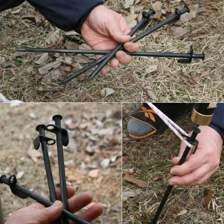 5 ชิ้นเสริมยาวกลางแจ้งตั้งแคมป์เต็นท์เล็บเหล็กเล็บ, 20cm