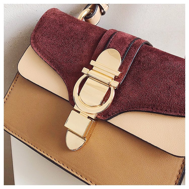 ผู้หญิงกระเป๋าถือหนังกระเป๋าสะพายหรูหราออกแบบกระเป๋าCrossbody