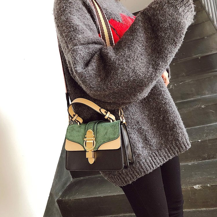 ผู้หญิงกระเป๋าถือหนังกระเป๋าสะพายหรูหราออกแบบกระเป๋าCrossbody