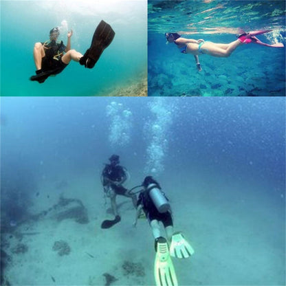 1 คู่ผู้ใหญ่ครีบว่ายน้ำครีบดำน้ำดูปะการังแต่เพียงผู้เดียว, Diving Fins (Orange), Diving Fins (Green), Diving Fins (Blue), Diving Fins (Yellow)