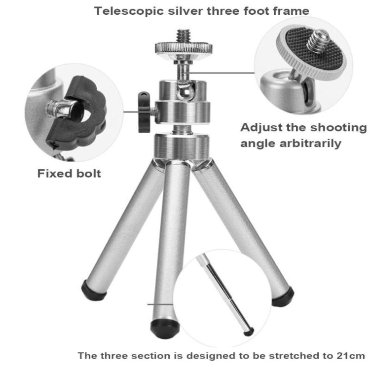 มินิแบบพกพา Telescopic Desktop ขาตั้งกล้องกล้อง DSLR ขาตั้งกล้องสำหรับกล้องดิจิตอล,กีฬา DV