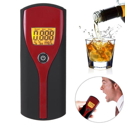 W637 เครื่องทดสอบแอลกอฮอล์ในลมหายใจแบบดิจิตอลใช้งานง่าย Breathalyzer เครื่องวัดแอลกอฮอล์เครื่องวิเคราะห์เครื่องตรวจจับพร้อมจอแสดงผล LCD