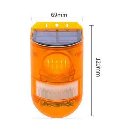 129dB Solar Alarm Light Human Body Induction รีโมทคอนโทรลฟาร์ม Anti-theft Drive วัตถุเสียงและแสงนาฬิกาปลุก, N911E English, N911C English