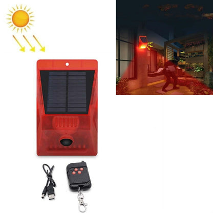 129dB Solar Alarm Light Human Body Induction รีโมทคอนโทรลฟาร์ม Anti-theft Drive วัตถุเสียงและแสงนาฬิกาปลุก, N911E English, N911C English