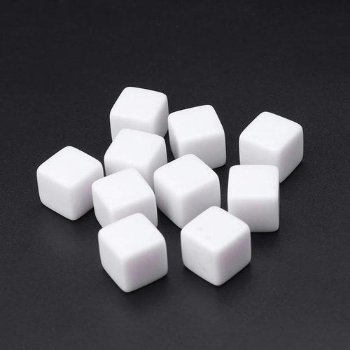 12 ชิ้นอะคริลิคลูกเต๋าปาร์ตี้ครอบครัวสนุกเกมของเล่นเด็ก, 12 PCS Blank Dice