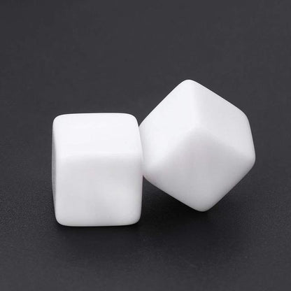 12 ชิ้นอะคริลิคลูกเต๋าปาร์ตี้ครอบครัวสนุกเกมของเล่นเด็ก, 12 PCS Blank Dice