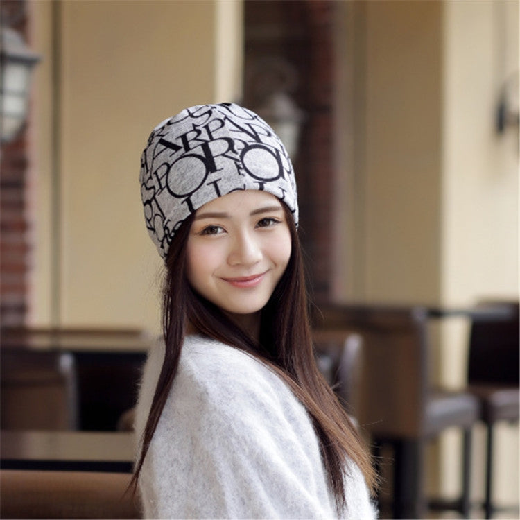 ผู้หญิงรูปแบบจดหมายหมวกผ้าโพกหัวอเนกประสงค์หมวกเคมีบำบัด