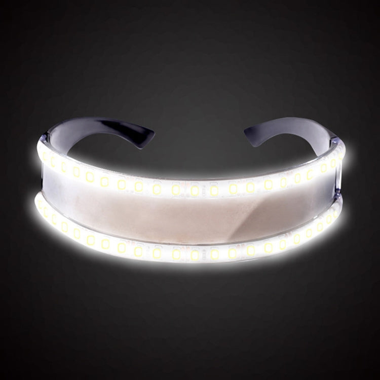 แว่นตา LED Luminous Party ของเล่นคลาสสิกสำหรับเต้นรำ DJ Party หน้ากากเครื่องแต่งกาย Props ถุงมือ, White illuminating, Red glow, Blue glow, Green glow