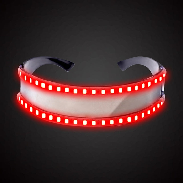แว่นตา LED Luminous Party ของเล่นคลาสสิกสำหรับเต้นรำ DJ Party หน้ากากเครื่องแต่งกาย Props ถุงมือ, White illuminating, Red glow, Blue glow, Green glow