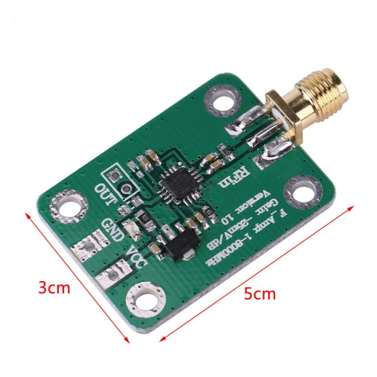 AD8318 RF เครื่องตรวจจับลอการิทึม 1-8000MHz Dynamometer 70dB RSSI การวัด Power Meter