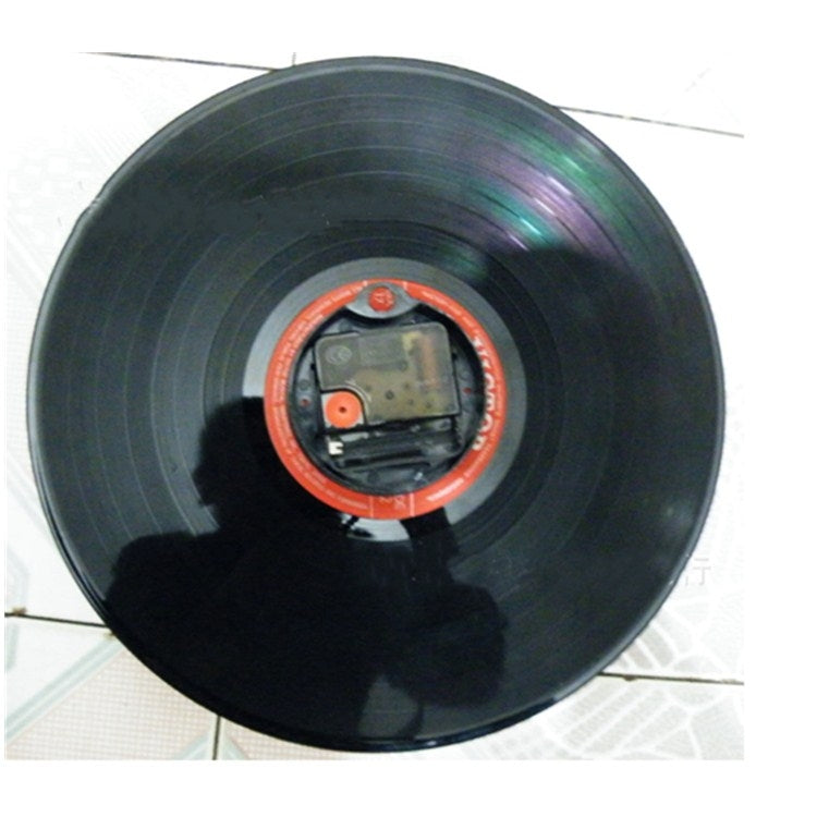 12 นิ้วบันทึกไวนิล DIY Wall Clock Retro Vintage บันทึกนาฬิกา