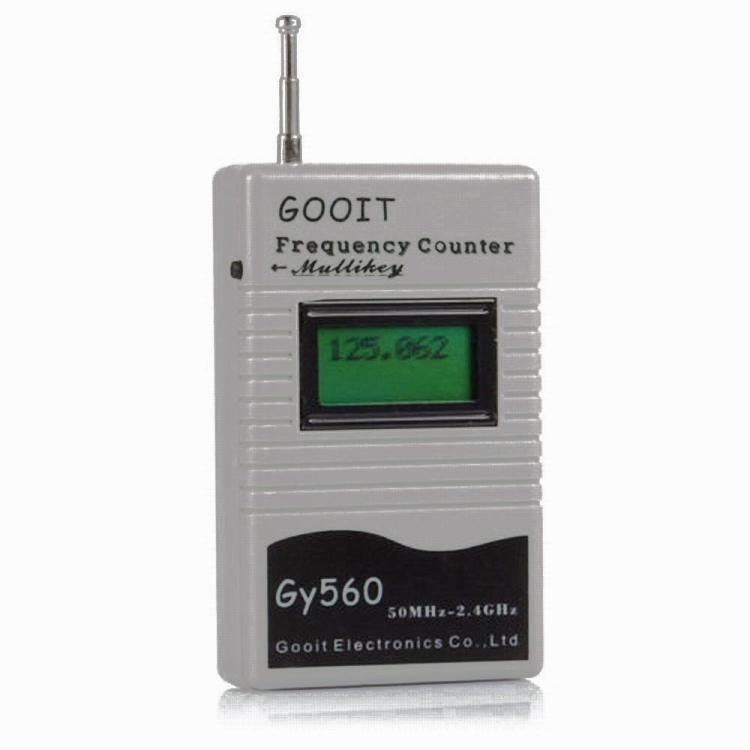 GY560 เครื่องวัดความถี่มือถือแบบพกพาเครื่องส่งรับวิทยุความถี่เครื่องมือวัด